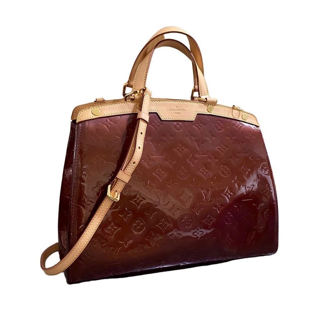 BEAUTIFUL LOUIS VUITTON Vernis Brea 2Way GM Bag 💼 Purple - Picture 4 of 17